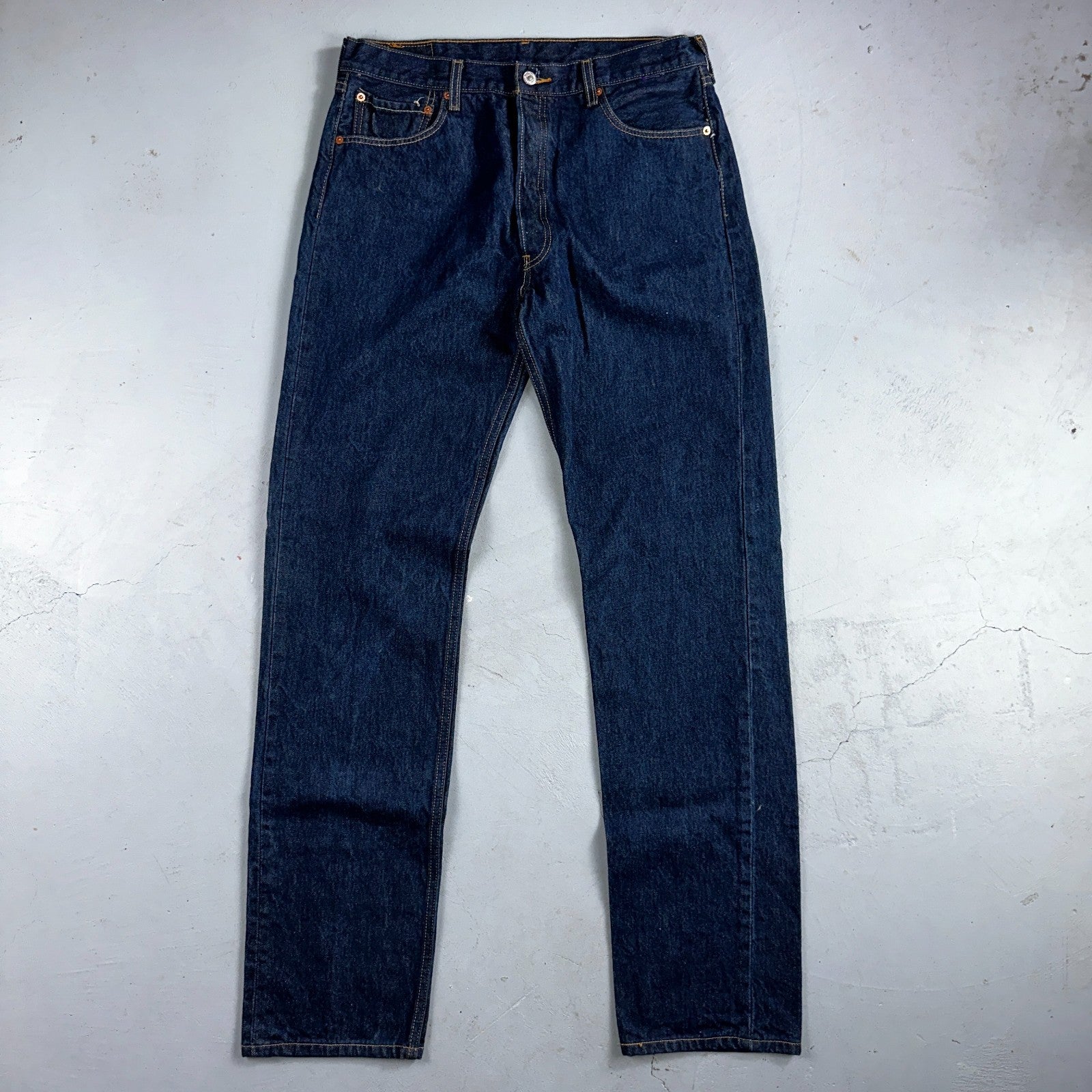 Levis 501 Vintage Y2K 90s XX Straight Leg Jeans Blue Dark Wash 36x40 Act 34x35