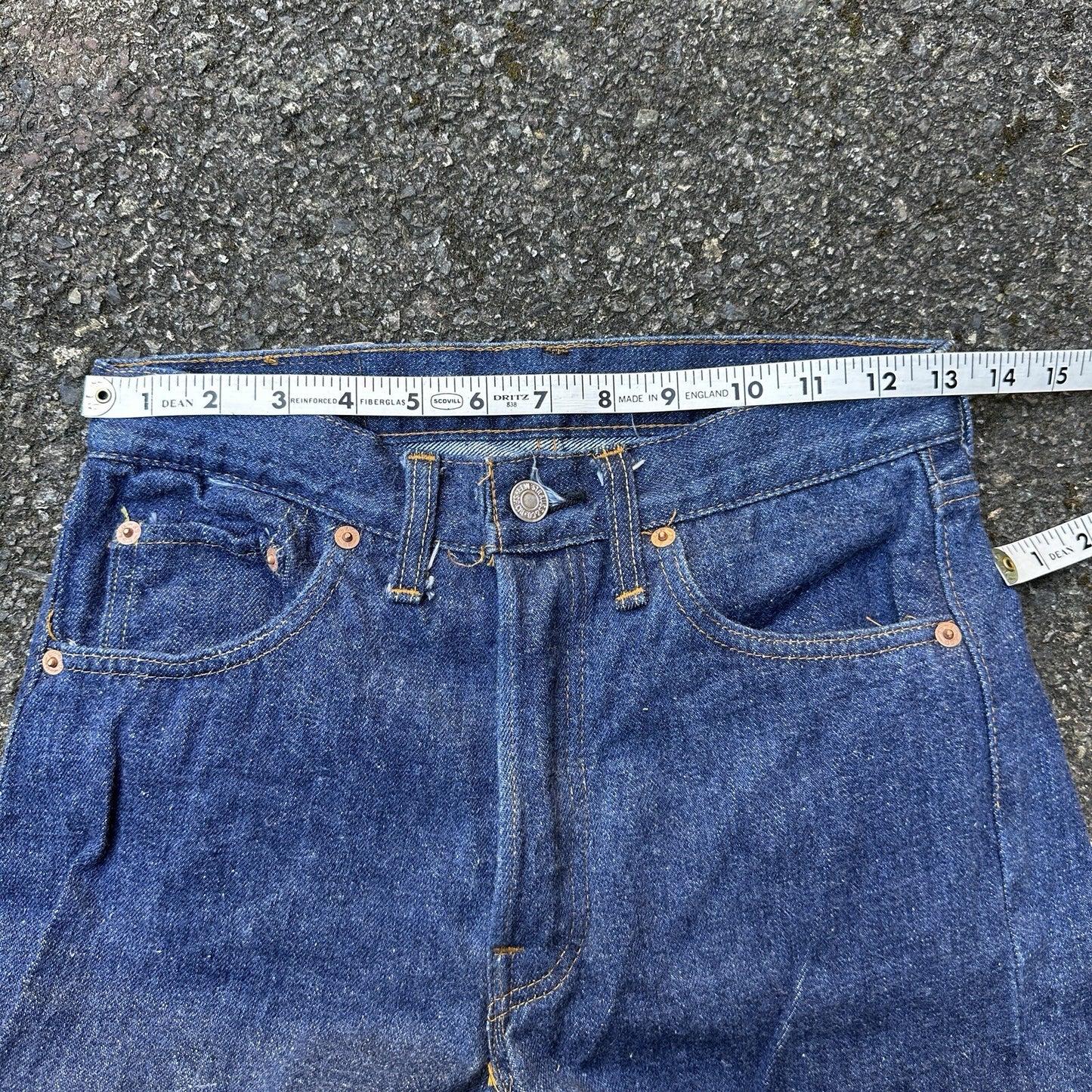 Levis Vintage 70s Redline Single Stitch 501 XX Jeans 66 SS Dark 28x28 Act 26x25