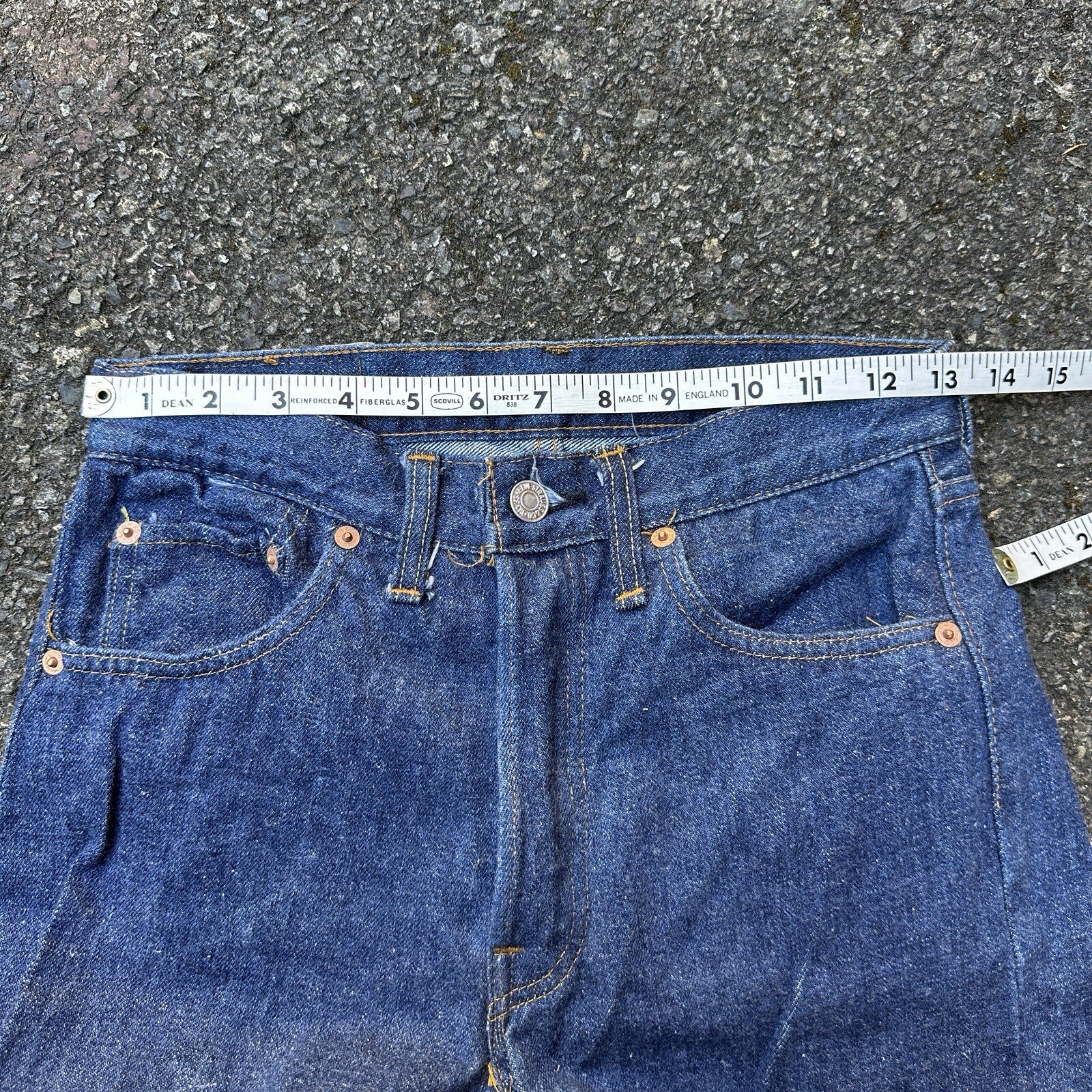 Levis Vintage 70s Redline Single Stitch 501 XX Jeans 66 SS Dark 28x28 Act 26x25