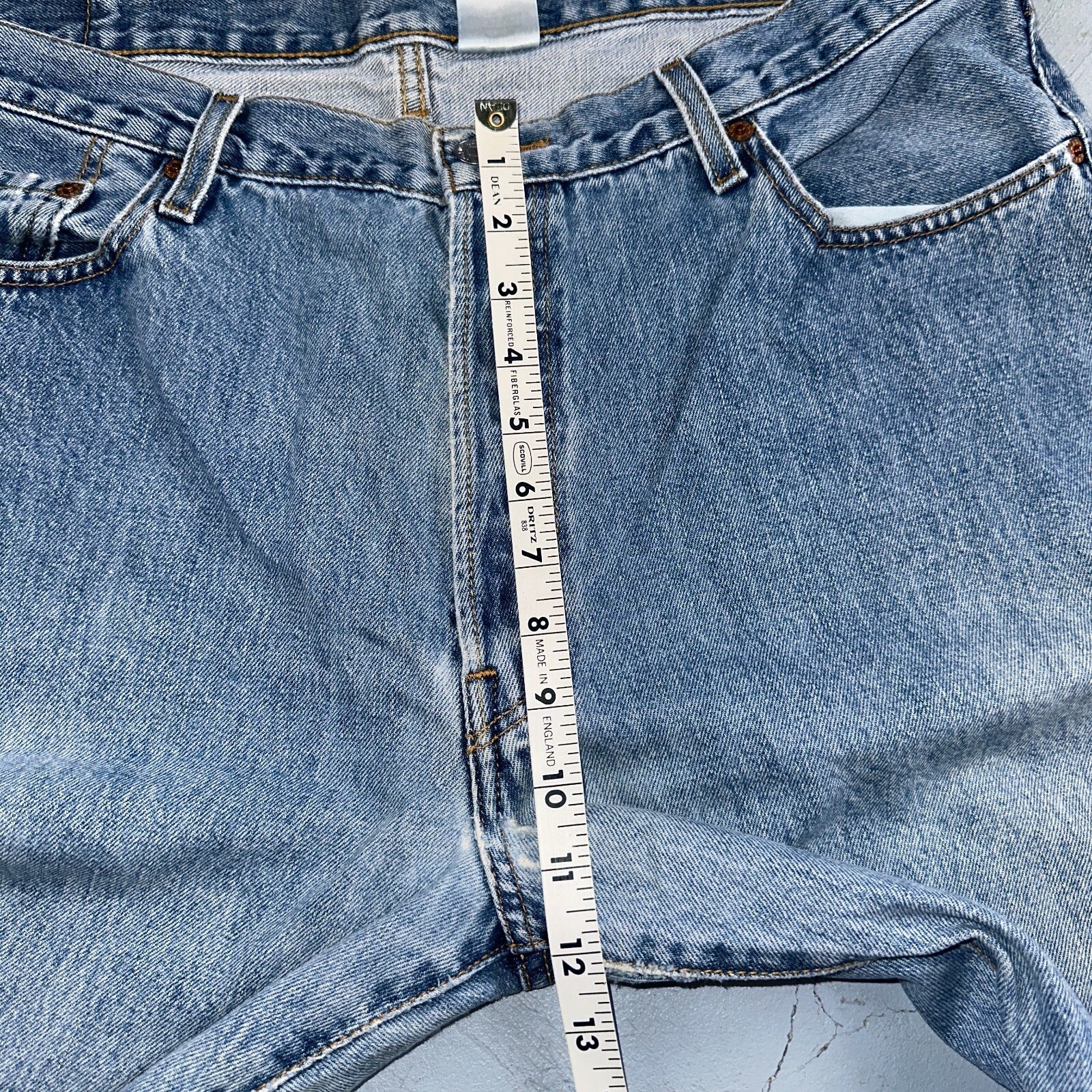 Levis 501 Vintage 90s Mexico Straight Leg Jeans 40x32 Y2K Light Wash Act 36x30