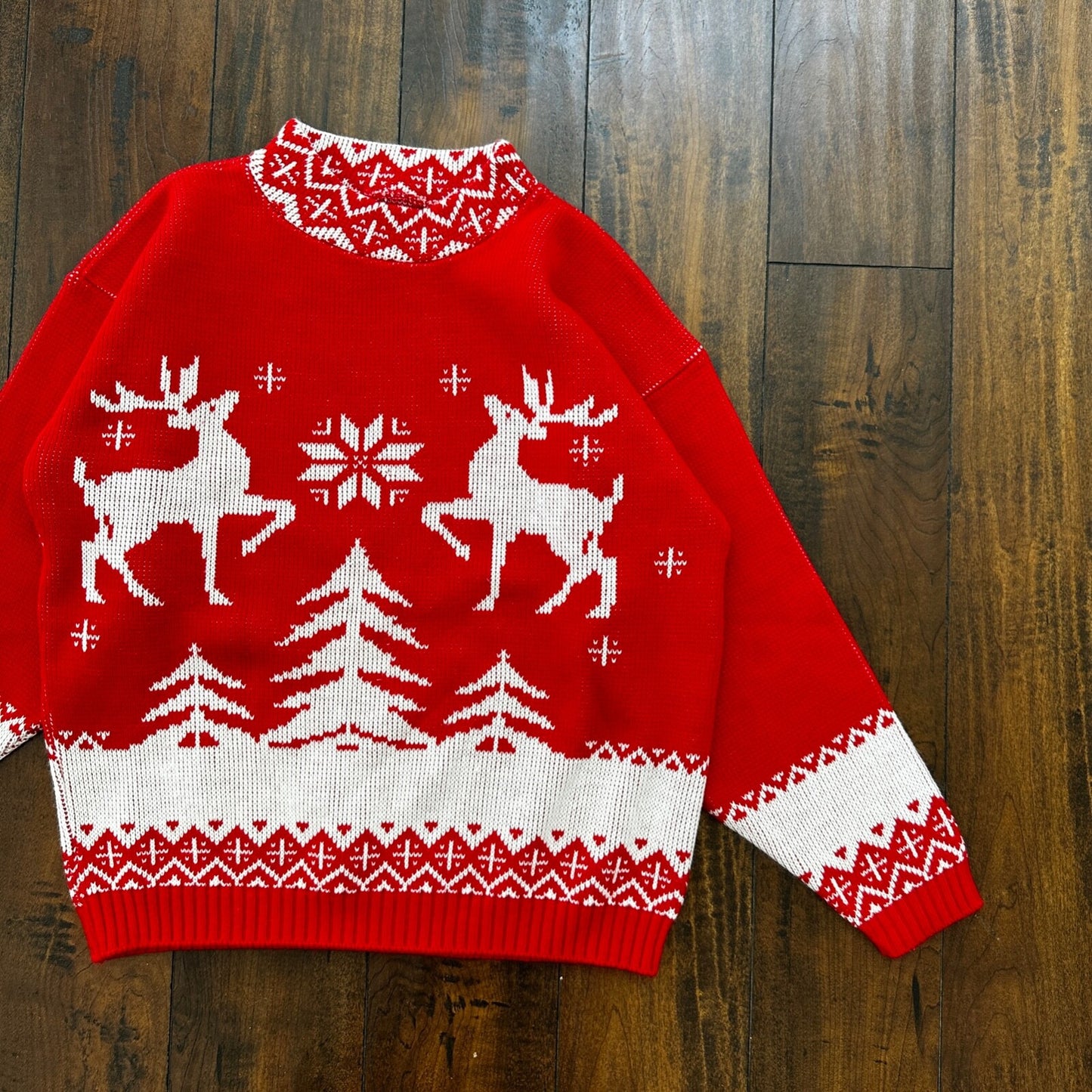 VTG Christmas Reindeer Sweater Worthington Woman’s Ugly Christmas Cute 80s