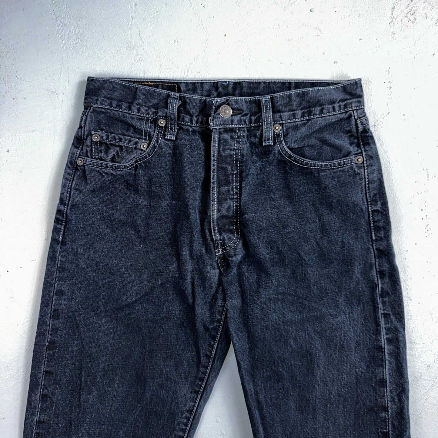 Levis 501 Vintage 90s Mexico Straight Leg Jeans 30x32 Y2K Dark Wash Act 28x32