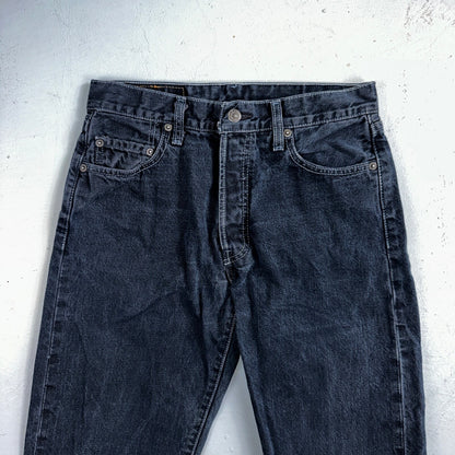 Levis 501 Vintage 90s Mexico Straight Leg Jeans 30x32 Y2K Dark Wash Act 28x32