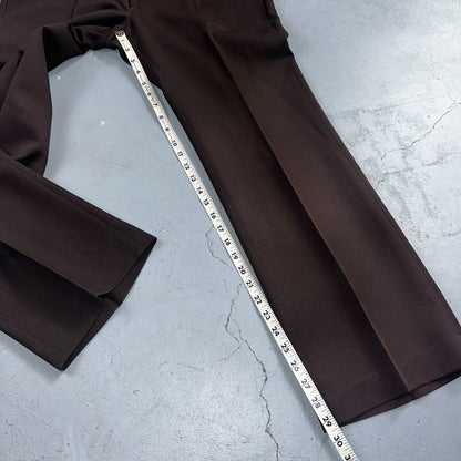 VTG Mens 2 PC Suit 40 Jacket Coat Pants Brown Levis Panatela Polyester 80s