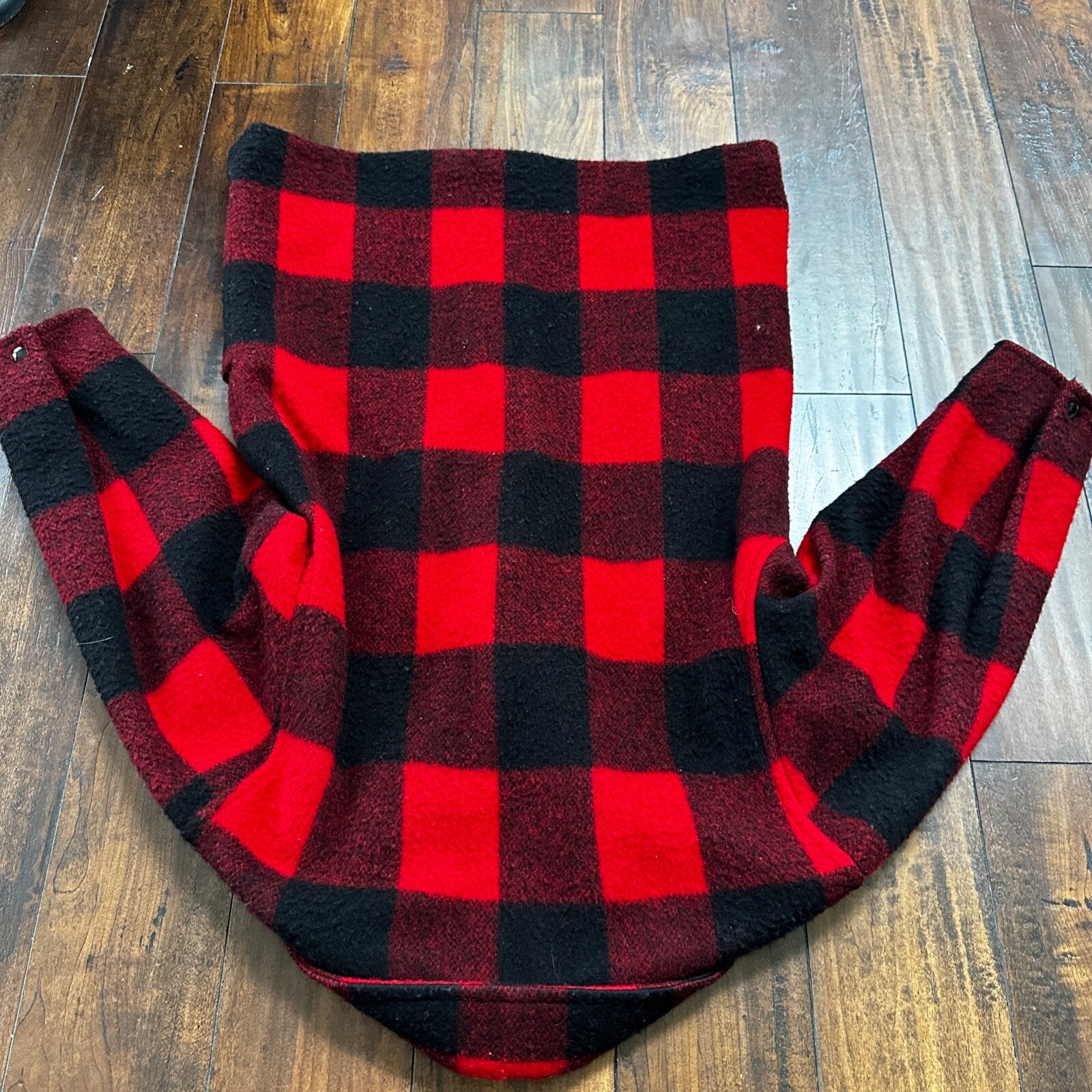 VTG Woolrich Coat Womens M Red Black Plaid Wool Blend Mackinaw Jacket 1970s 70s