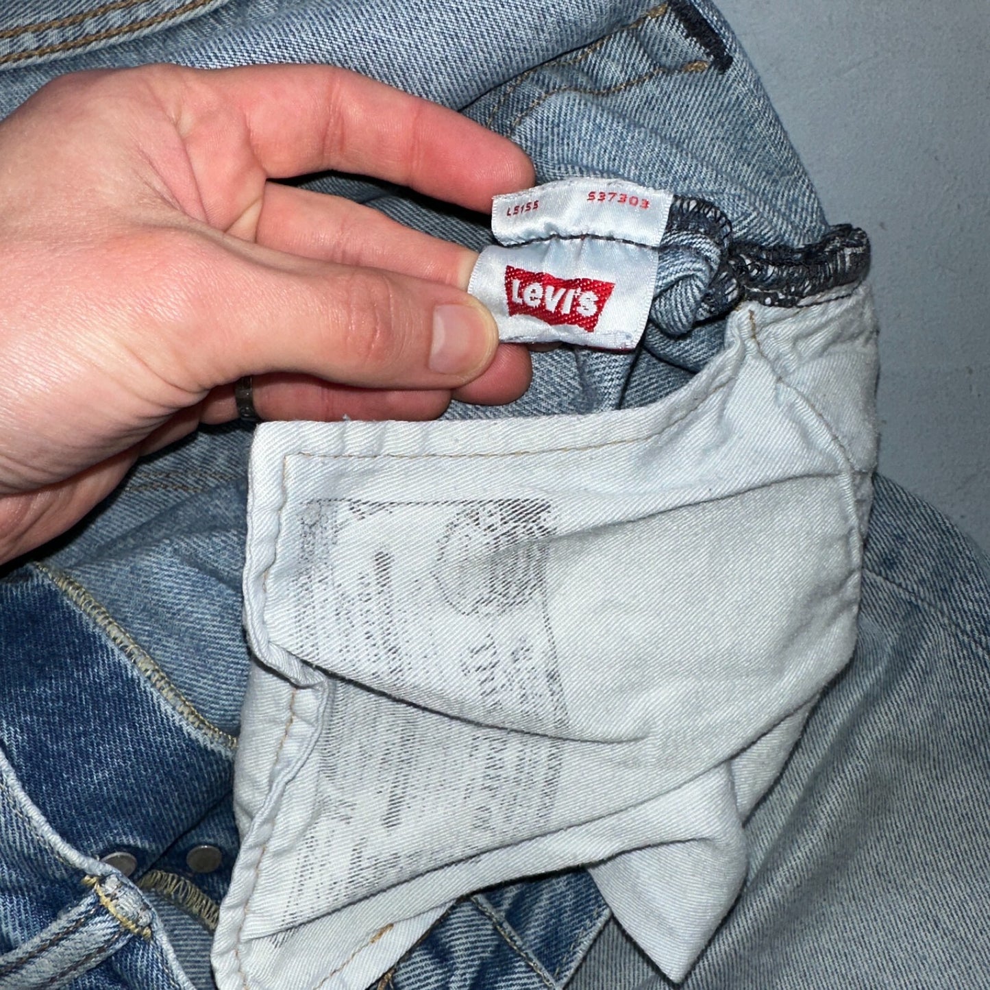 Levis 501 Y2K XX Straight Leg Jeans Blue VTG Light Wash 36x30 Act 38x29