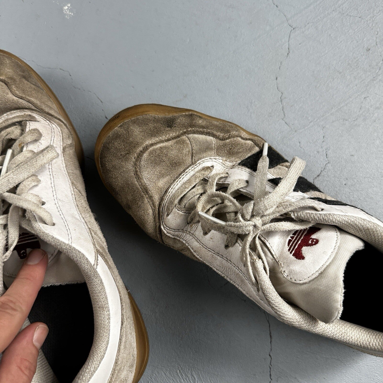 adidas x Mark Gonzales ALOHA SUPER IG5265 Low Top Sneakers US 9 White Used