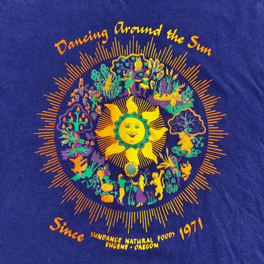 Grateful Dead Oregon Hanes VTG T Shirt Sun Trippy Dancing Around Sun Eugene USA