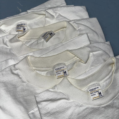 JC Penny Blank Vintage White T Shirt Pack 70s Essential Lot Of 4 Single Stitch