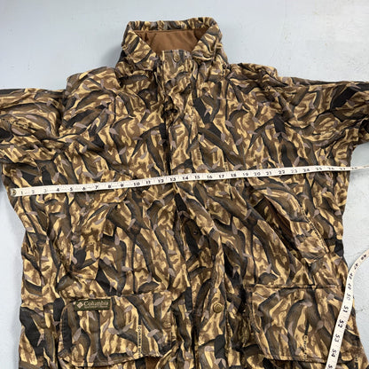 Vintage Columbia Delta Marsh Camo Jacket Men's Large Full Zip Hunting 1995