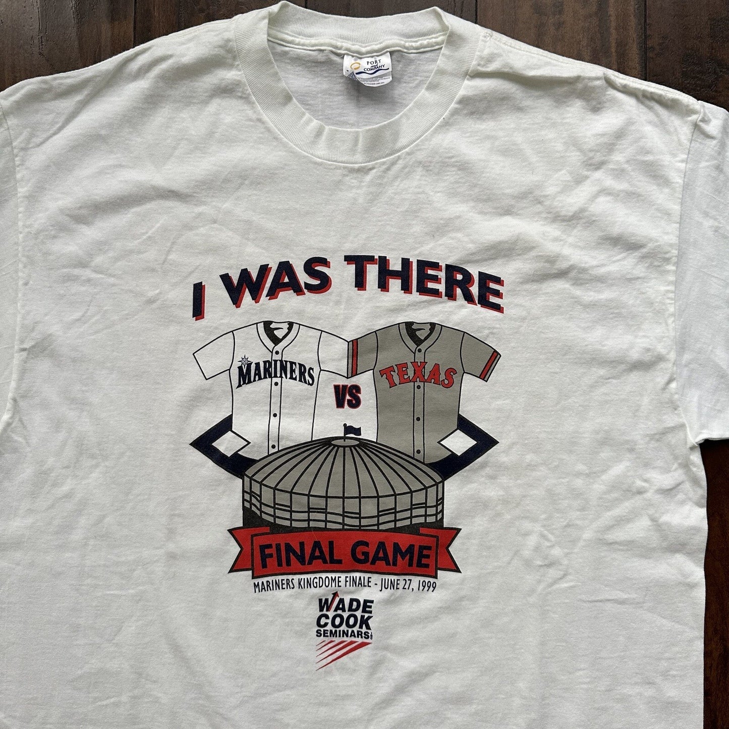 Marines Vs Texas I Was There Vintage T Shirt White 1999 Wade Cook Oregon 90s