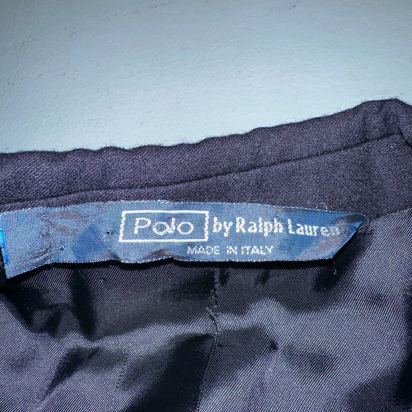Women's Vintage Polo Ralph Lauren Blazer Jacket Made in Italy Sz 16 Wool 80s