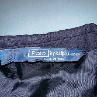 Women's Vintage Polo Ralph Lauren Blazer Jacket Made in Italy Sz 16 Wool 80s