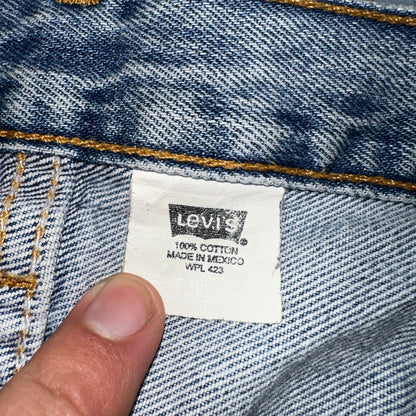 Levis 501 Vintage Y2K 90s XX Straight Leg Jeans Blue Light Wash 38x34 Act 37x34
