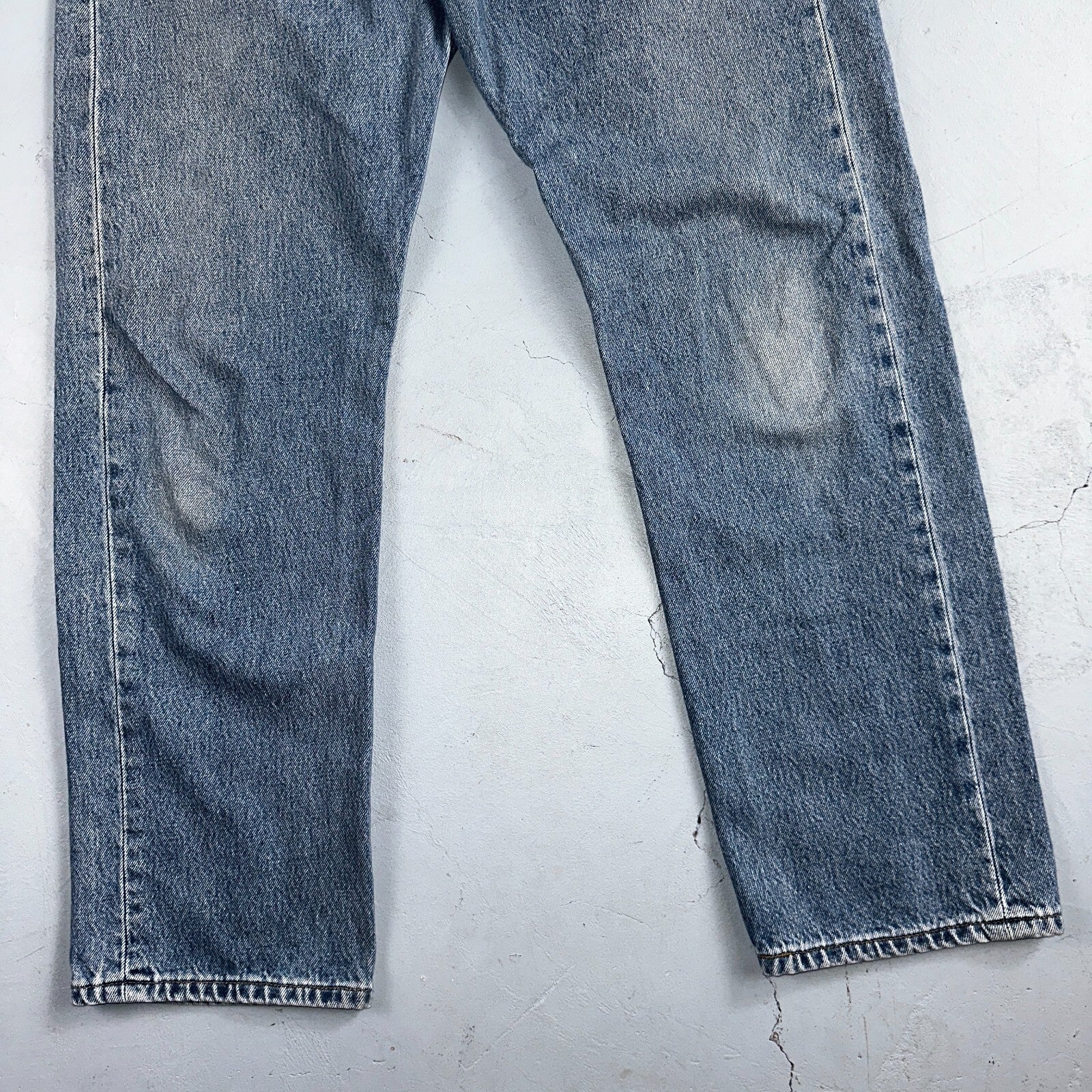 Levis 501 Vintage 90s Y2K XX Straight Leg Jeans Blue Light Wash 34x30 Act 31x29