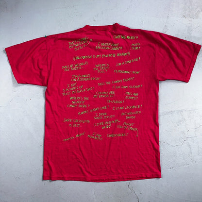 Halloween Pink Quote Funny VTG T Shirt Y2K Sweetie Candy Cute USA Scary Text