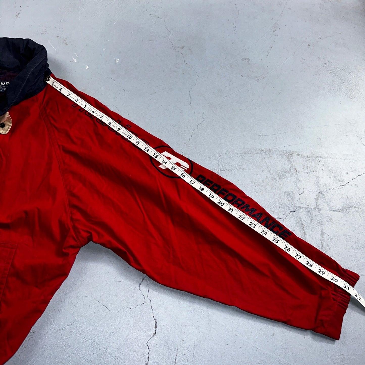 Nautica Jacket Adult Large Full Zip USA 90s Performance Mens N1 Red Rare