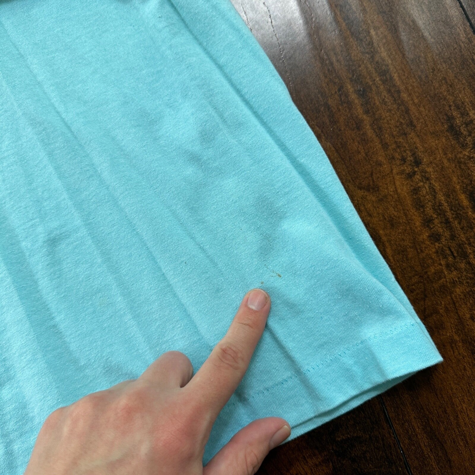 Silver Falls Oregon VTG T Shirt Single Stitch Blue Swimming Boat Cool Teal