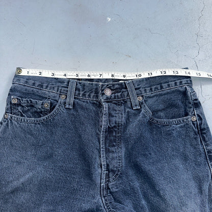 Levis 501 Vintage 90s Mexico Straight Leg Jeans 29x32 Y2K Dark Wash Act 28x31