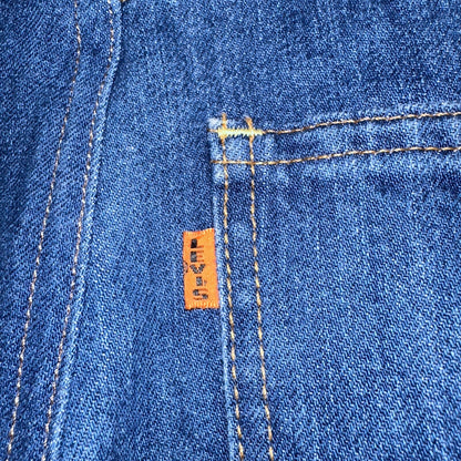 Levis 605 Vintage LVC Orange Tab Slim Blue Med Wash Y2K 36x34 Jeans Act 36x32
