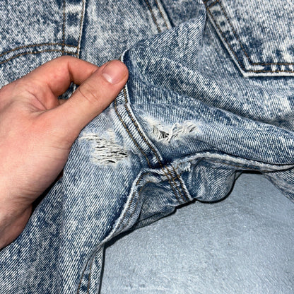 Levis 501 Vintage 80s USA XX Straight Leg Jeans Blue Acid Wash 32x34 Act 31x33