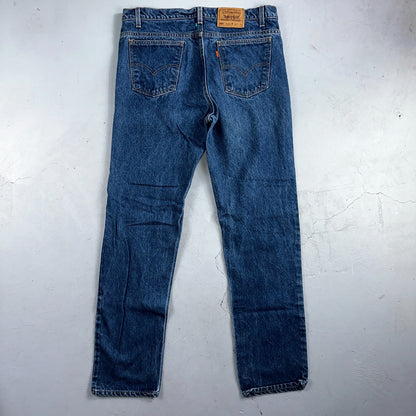 Levis 505 Vintage 90s USA Orange Tab Jeans 38x34 Blue Med Wash 501 Act 36x34