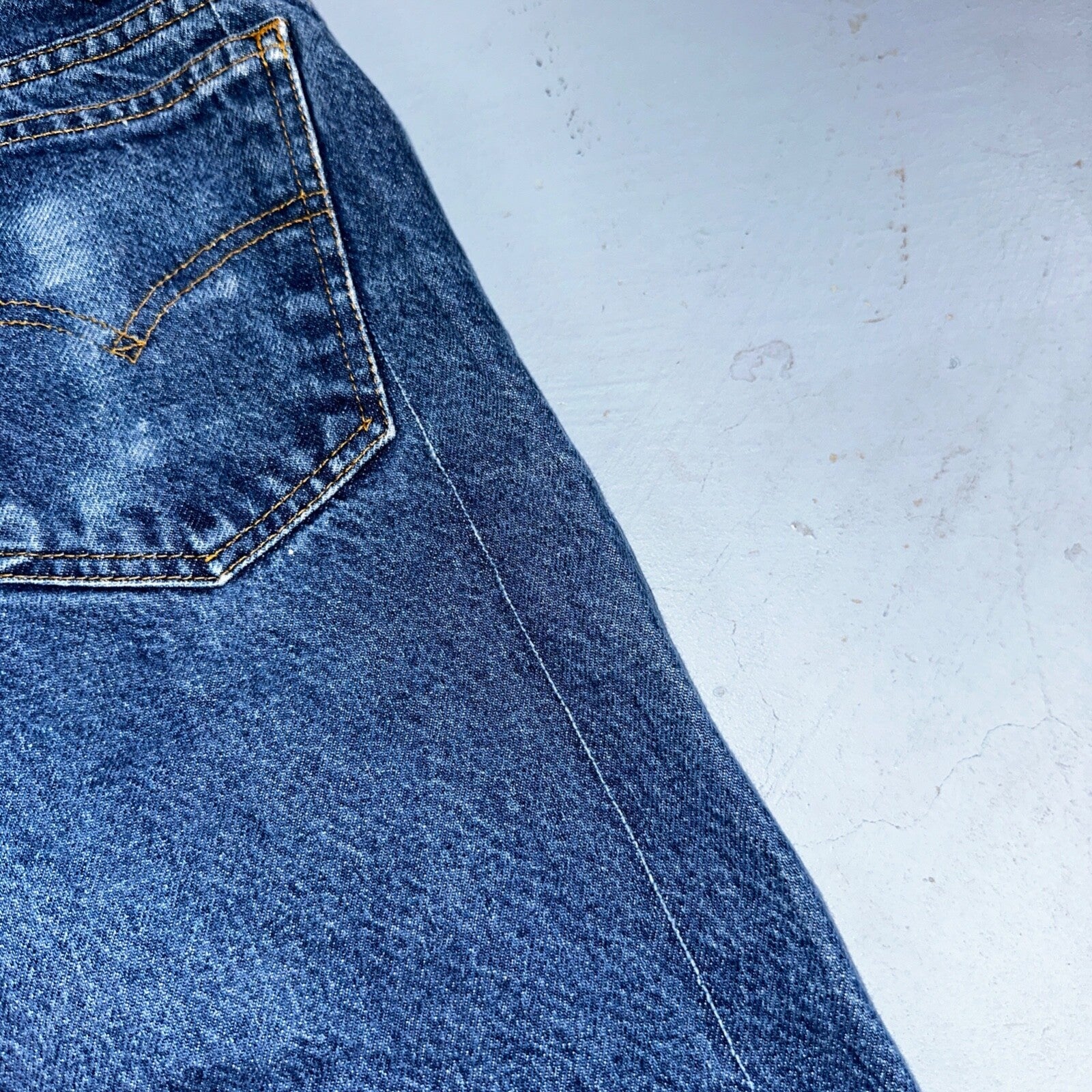 Levis 505 Vintage 90s Orange Tab Jeans Blue Med 501 Wash 33x34 Act 31x33