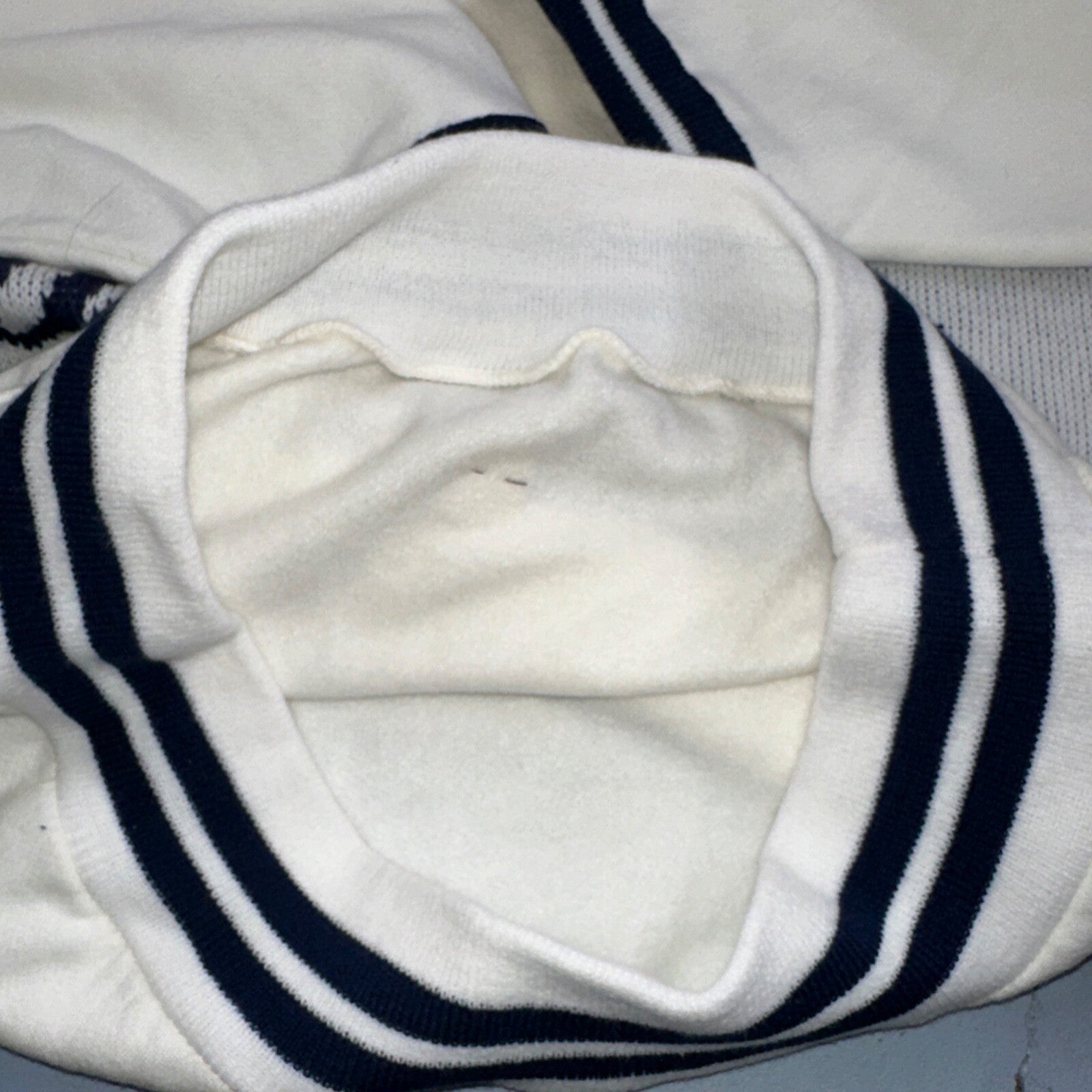 VTG NWT 90s New York Yankees Cliff Engle Knit White Baseball Sweater Mens XL USA