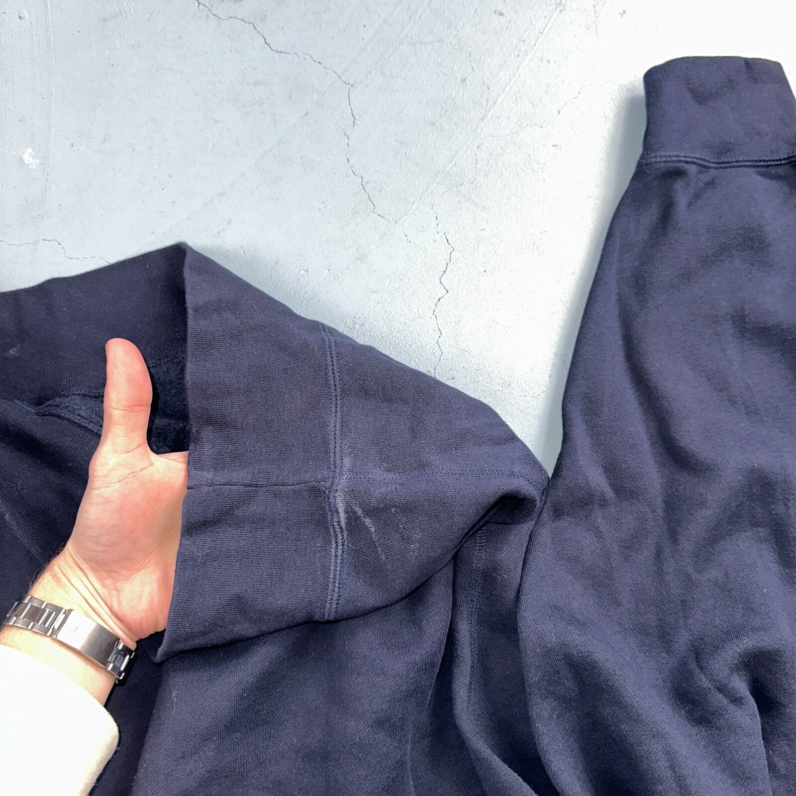 Polo Ralph Lauren VTG Sweatshirt Men Large L Blue Crewneck Crew Neck 90s