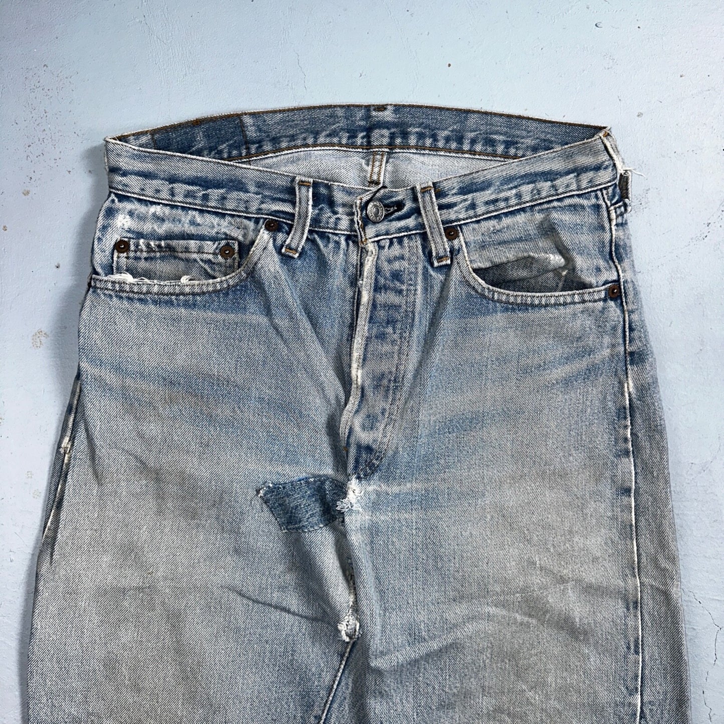 Levis 501 Vintage 80s Redline Selvedge USA XX Jeans Med Wash 32x36 Act 30x31