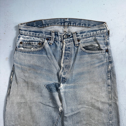 Levis 501 Vintage 80s Redline Selvedge USA XX Jeans Med Wash 32x36 Act 30x31