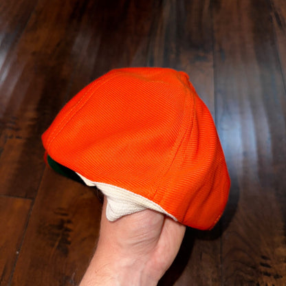 Number 1 80s Orange Vintage Hat Cap Snapback Essential Clean Simple Cool Rap 70s