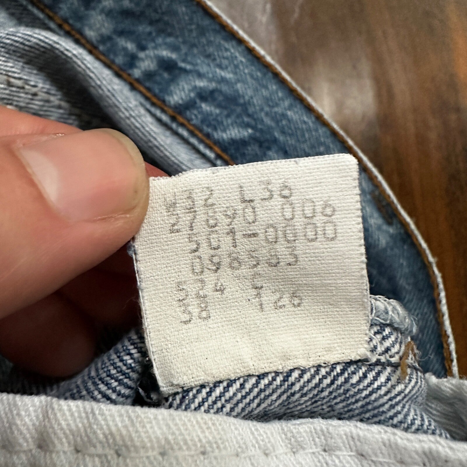 VTG 80s Levis 501 Button Fly 32x36 USA Tag Jeans Straight Wash Blue XX Act 29x32