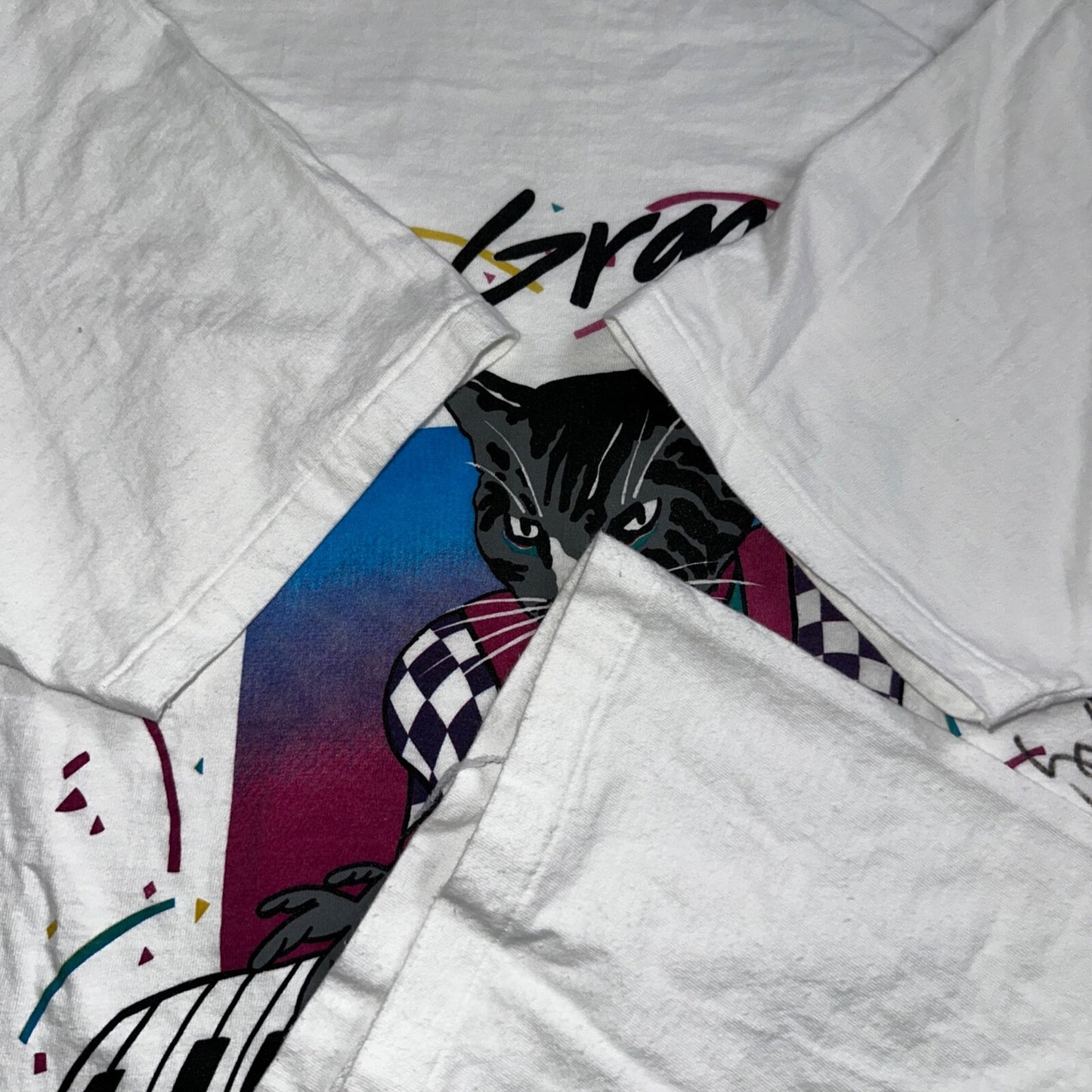 Tom Grant 80s Piano Cat Autographed VTG T Shirt Hanes XL Beefy Animal Music Jazz