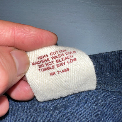 Florida Dolphins Through Hoops VTG T Shirt Sea World Single Stitch Blue 90s