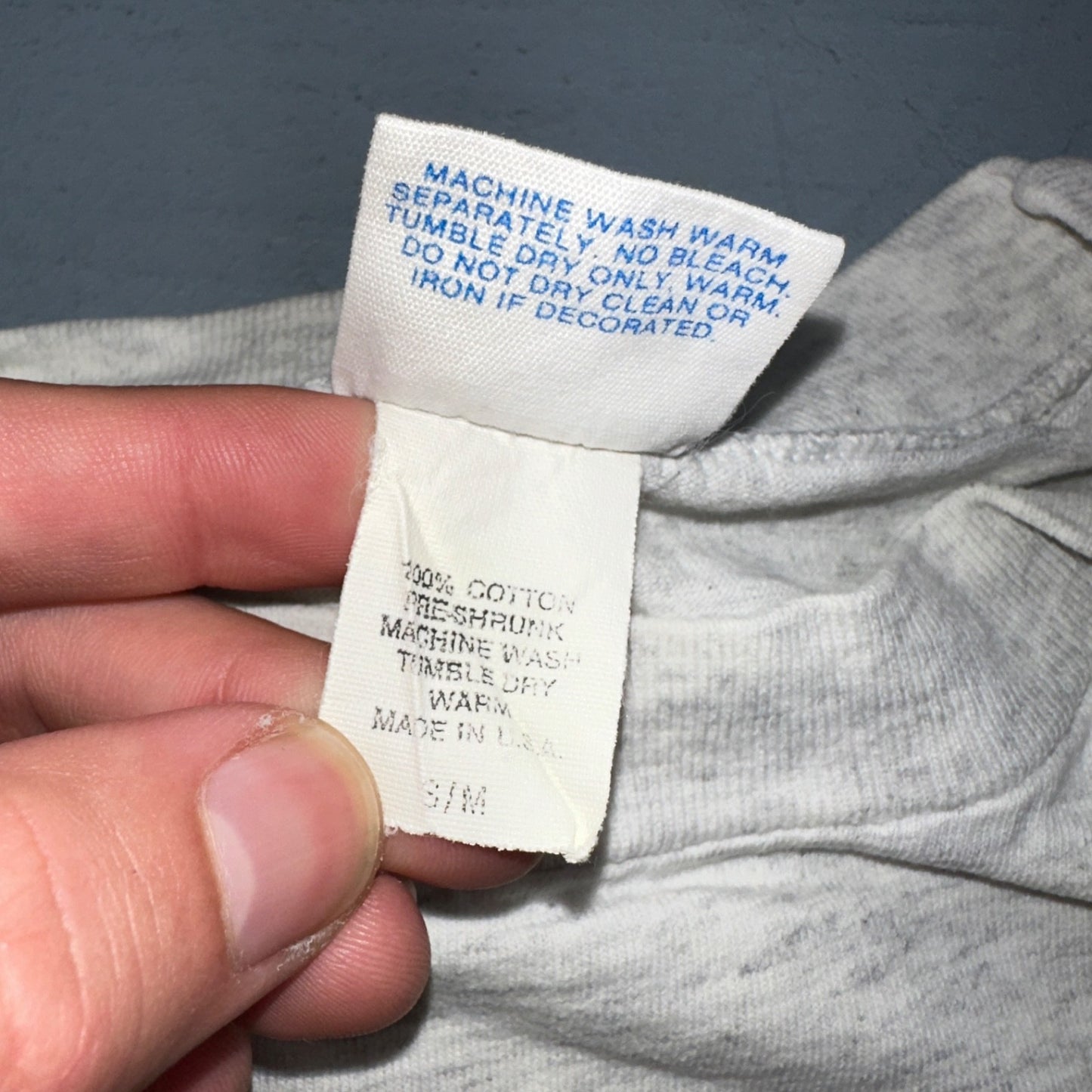 Disney Mickey Mouse VTG T Shirt Colorblock Gray Small Cute Graphic 80s Fun