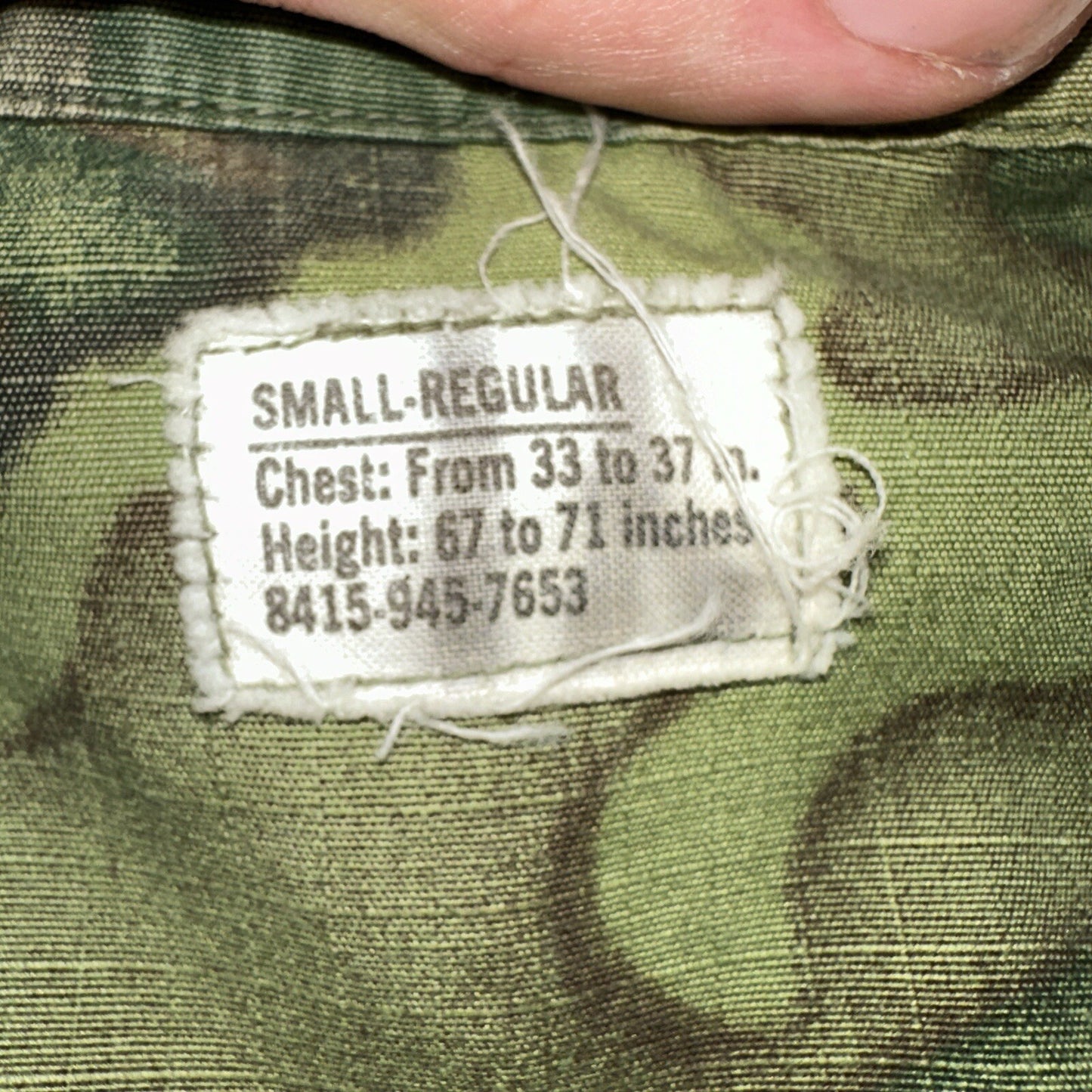 USMC 1968 Military Camouflage Wind Resistant Poplin Coat Camo Jacket Alpha 60s