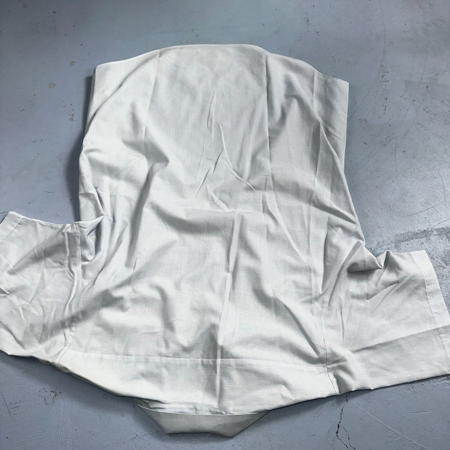 1973 US Army Vietnam War Men Blue Button Long Sleeve Shirt 16 DSA-100 1970s 70s