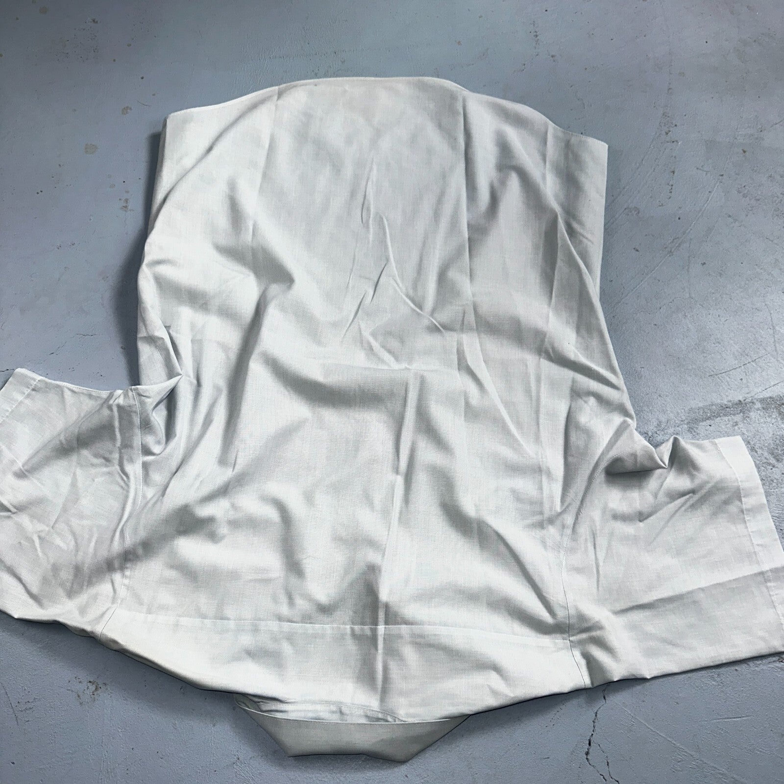 1973 US Army Vietnam War Men Blue Button Long Sleeve Shirt 16 DSA-100 1970s 70s