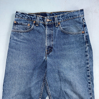 Levis 550 Vintage 90s USA Red Tab Relaxed USA Blue Med Wash Jeans 32x32 Ac 31x30