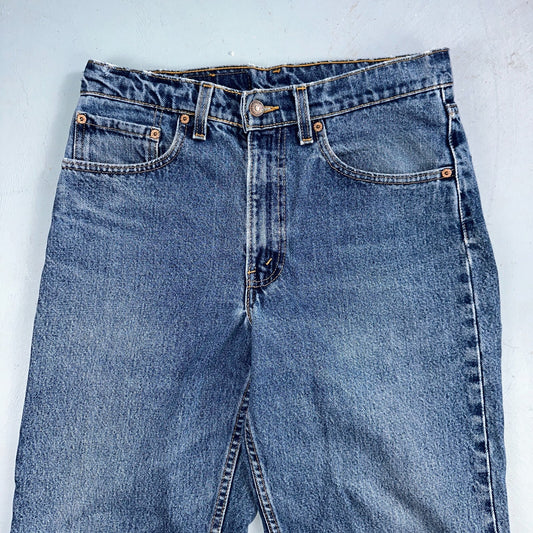 Levis 550 Vintage 90s USA Red Tab Relaxed USA Blue Med Wash Jeans 32x32 Ac 31x30