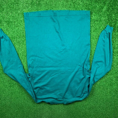 Vintage Nike T Shirt USA Rare Single Stitch Blank Green 90s Essential Basic Lot