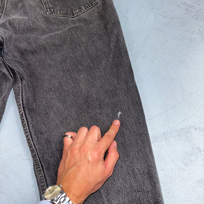 Levis 501 Vintage 80s USA XX Straight Leg Jeans Gray Light Wash 36x32 Act 34x30