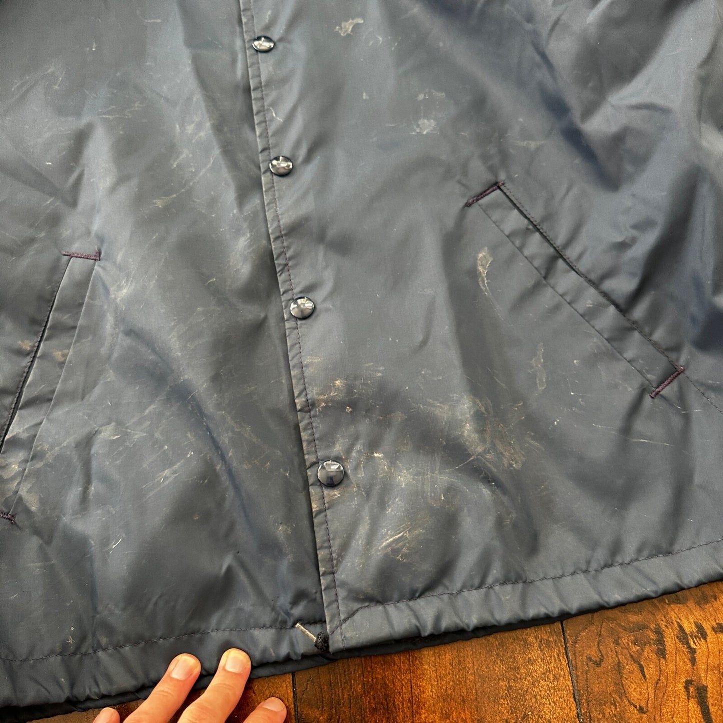 Vintage Champion 50s 60s Snap Button Basketball Jacket Mens XL Rockabilly RARE