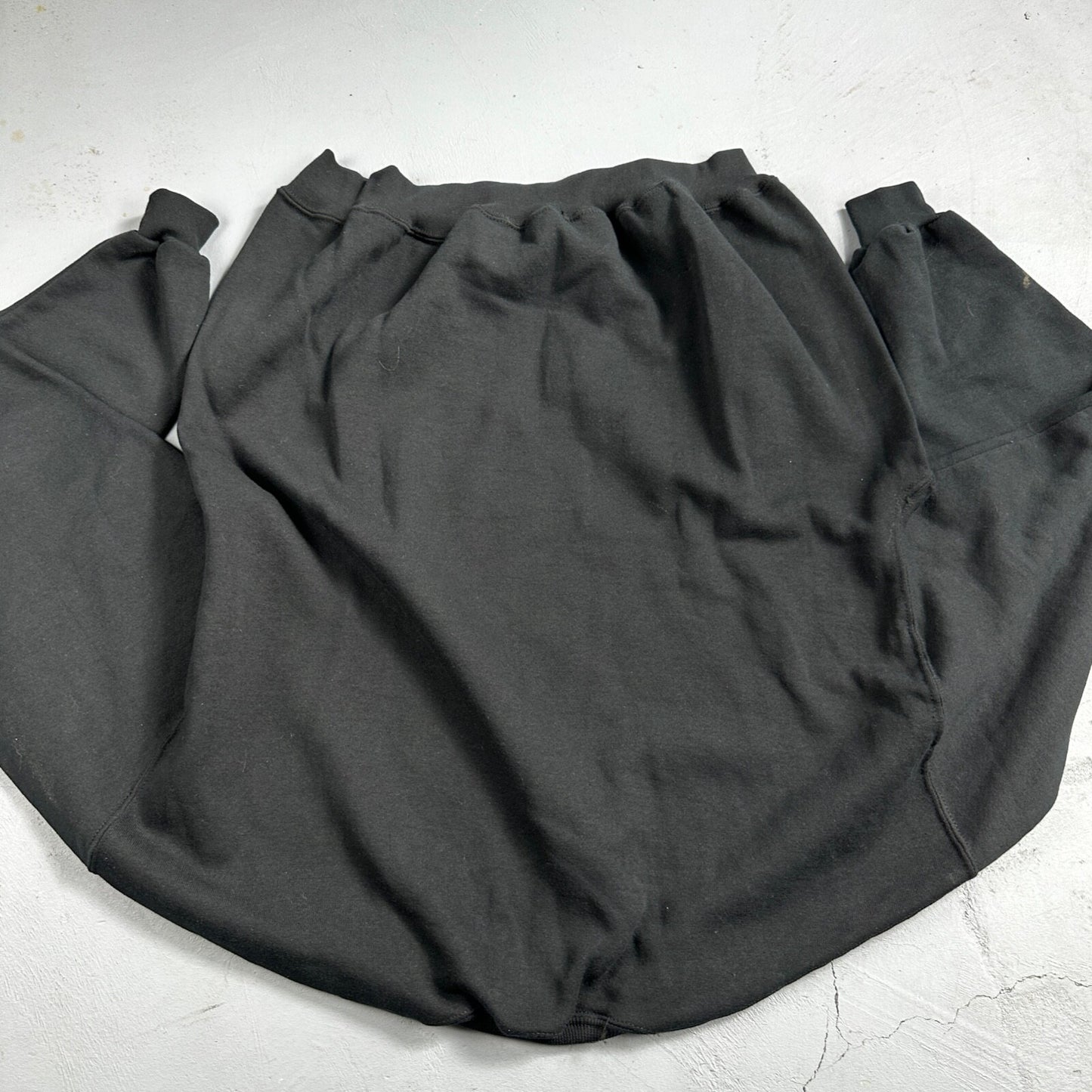 VTG Jerzees Sport Blank Sweatshirt L 1990s Y2K Black Crewneck Basic