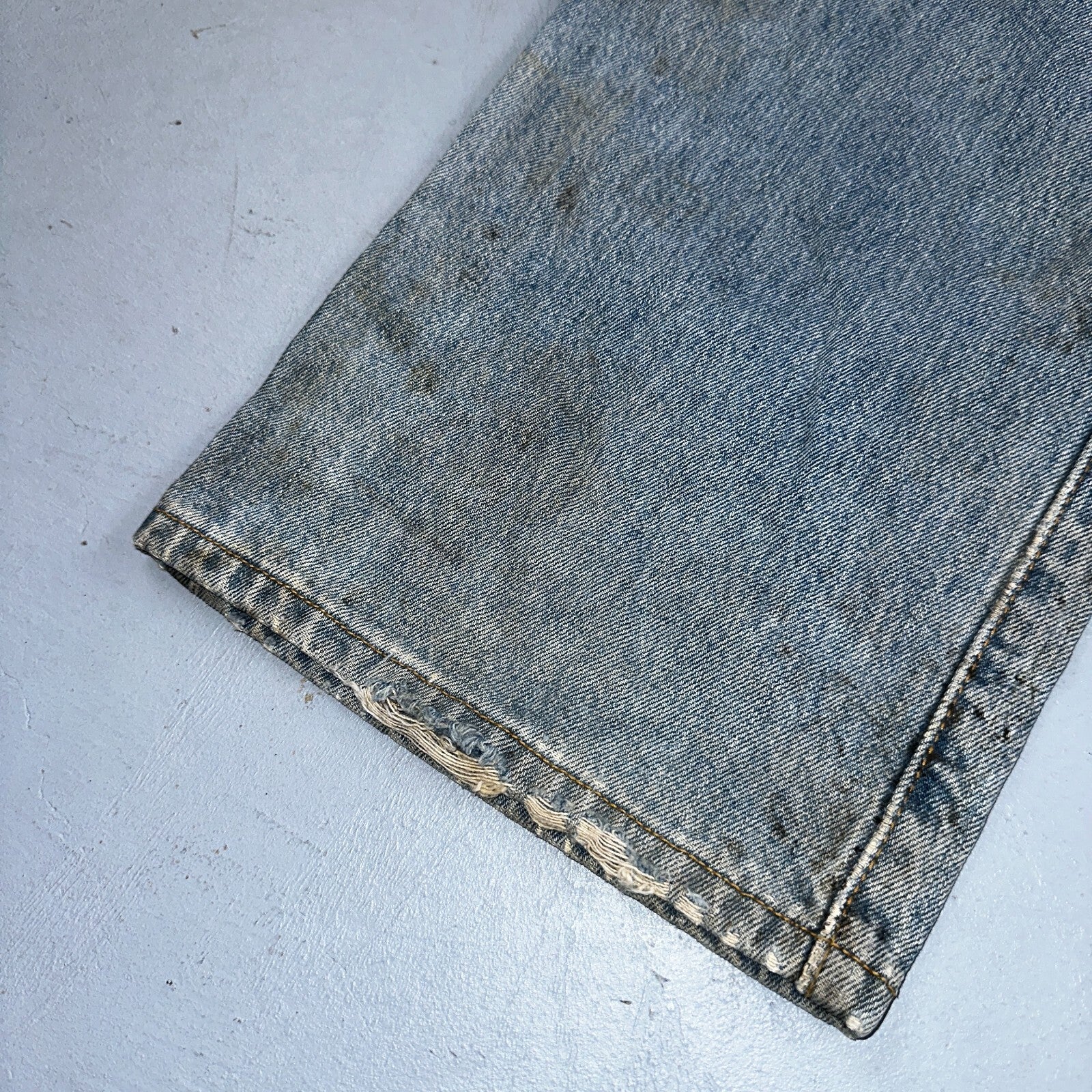 Levis 501 Vintage Y2K XX Straight Leg Jeans 90s Blue Light Wash 38x29 Act 36x27
