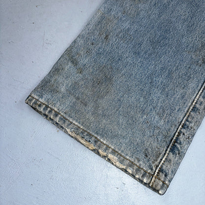 Levis 501 Vintage Y2K XX Straight Leg Jeans 90s Blue Light Wash 38x29 Act 36x27