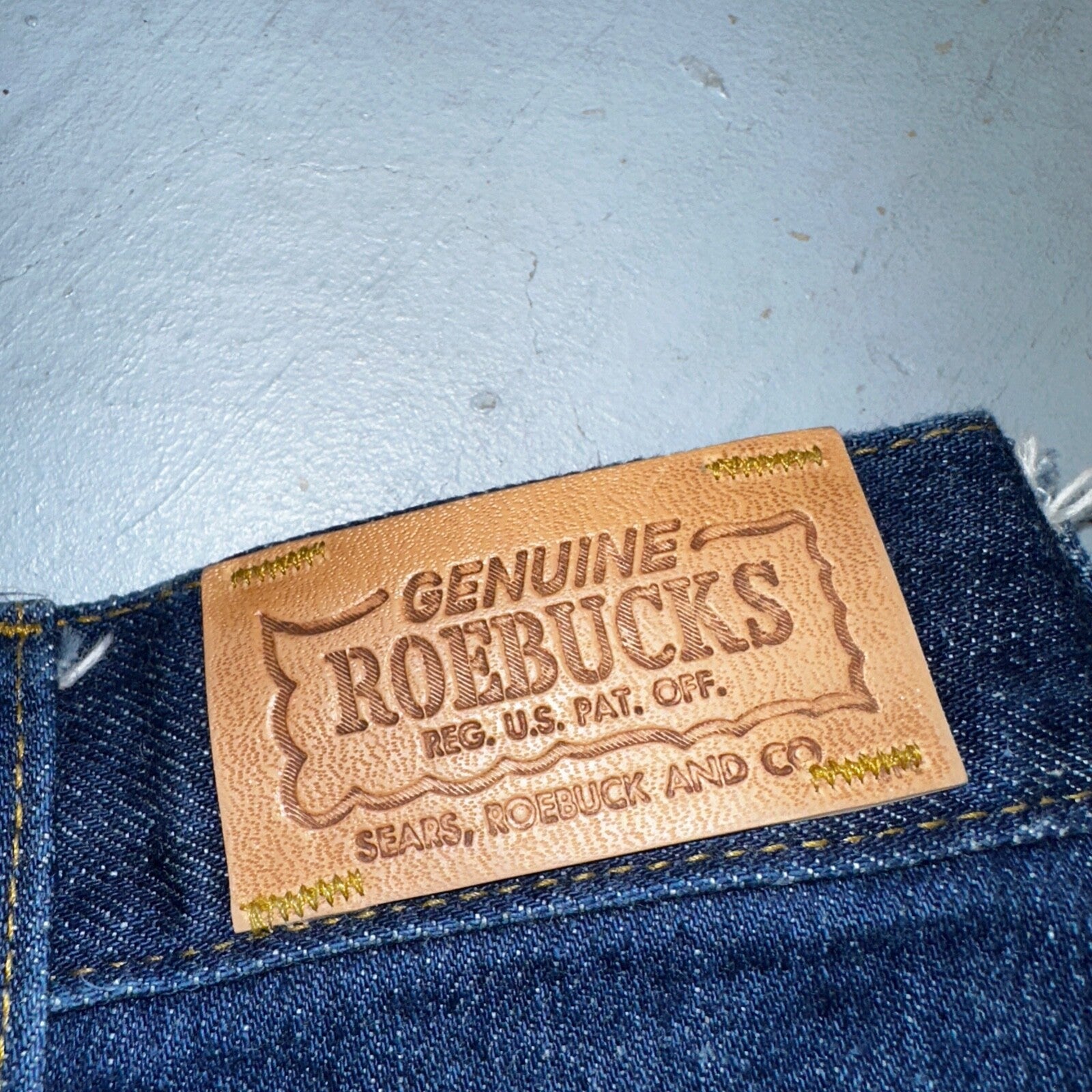 VTG 70s Sears Roebucks Jeans 34x30 Mens USA Rockabilly Dark Rockabilly Scovill