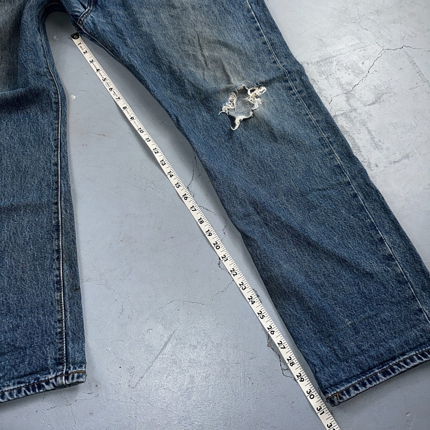 Levis 501 Vintage 90s XX Straight Leg Jeans Y2K Med Wash 42x30 Act 42x31