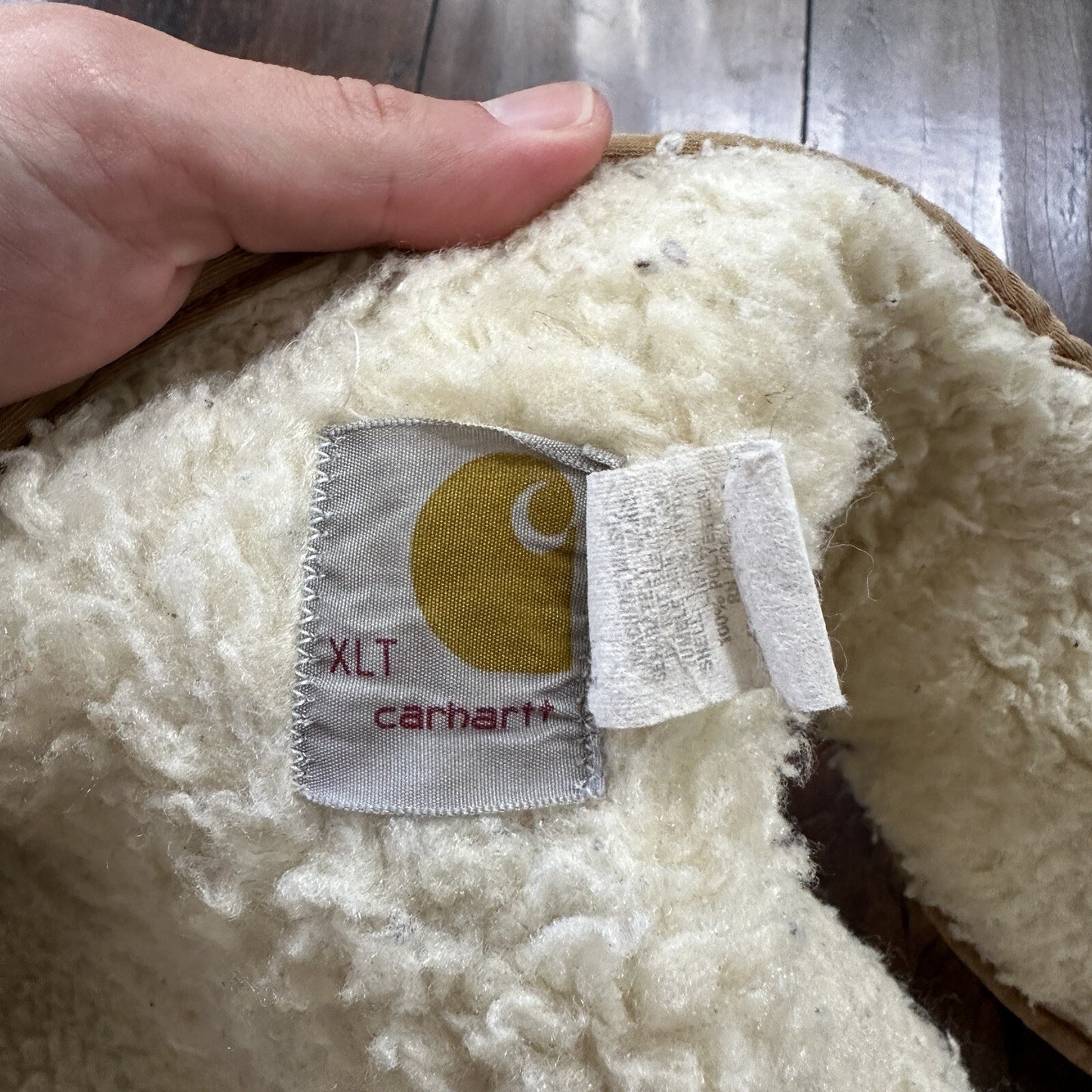 VTG 70s Carhartt Sherpa Lined Vest Mens XLT 6SVL Heavy Duck Canvas Hunting